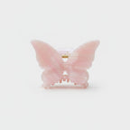 Pink Pearl Butterfly Hair Claw Clip