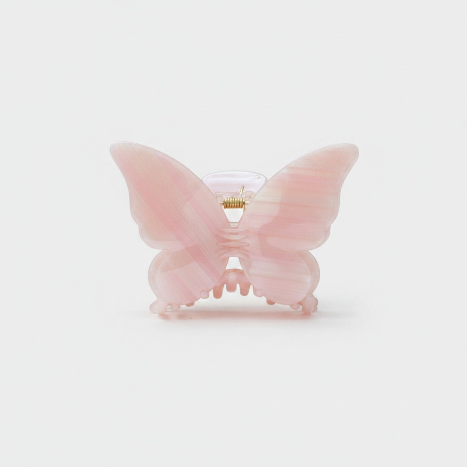 Pink Pearl Butterfly Hair Claw Clip