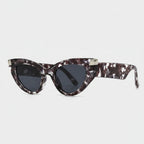 Tortoiseshell Cat Eye Sunglasses With Gold Accents