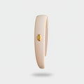 Cream Oval Gold Charm Padded Headband
