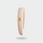 Cream Oval Gold Charm Padded Headband