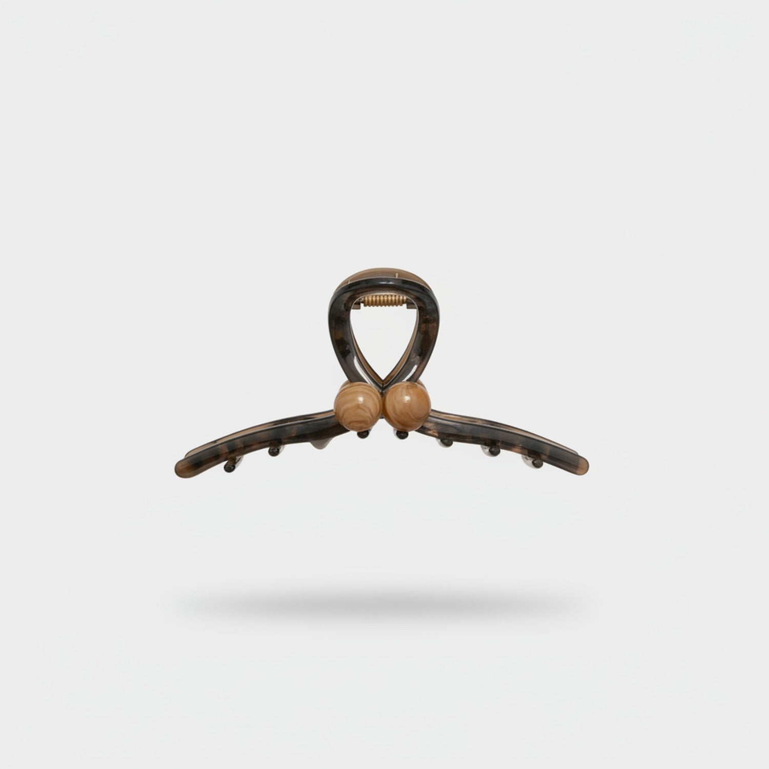 Wood Bead Hair Claw Clip Tortoiseshell