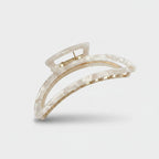Pearl Shell Curved Hair Claw Clip