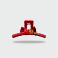Red Velvet Hair Claw With Tomato Charm