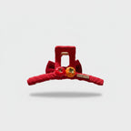 Red Velvet Hair Claw With Tomato Charm
