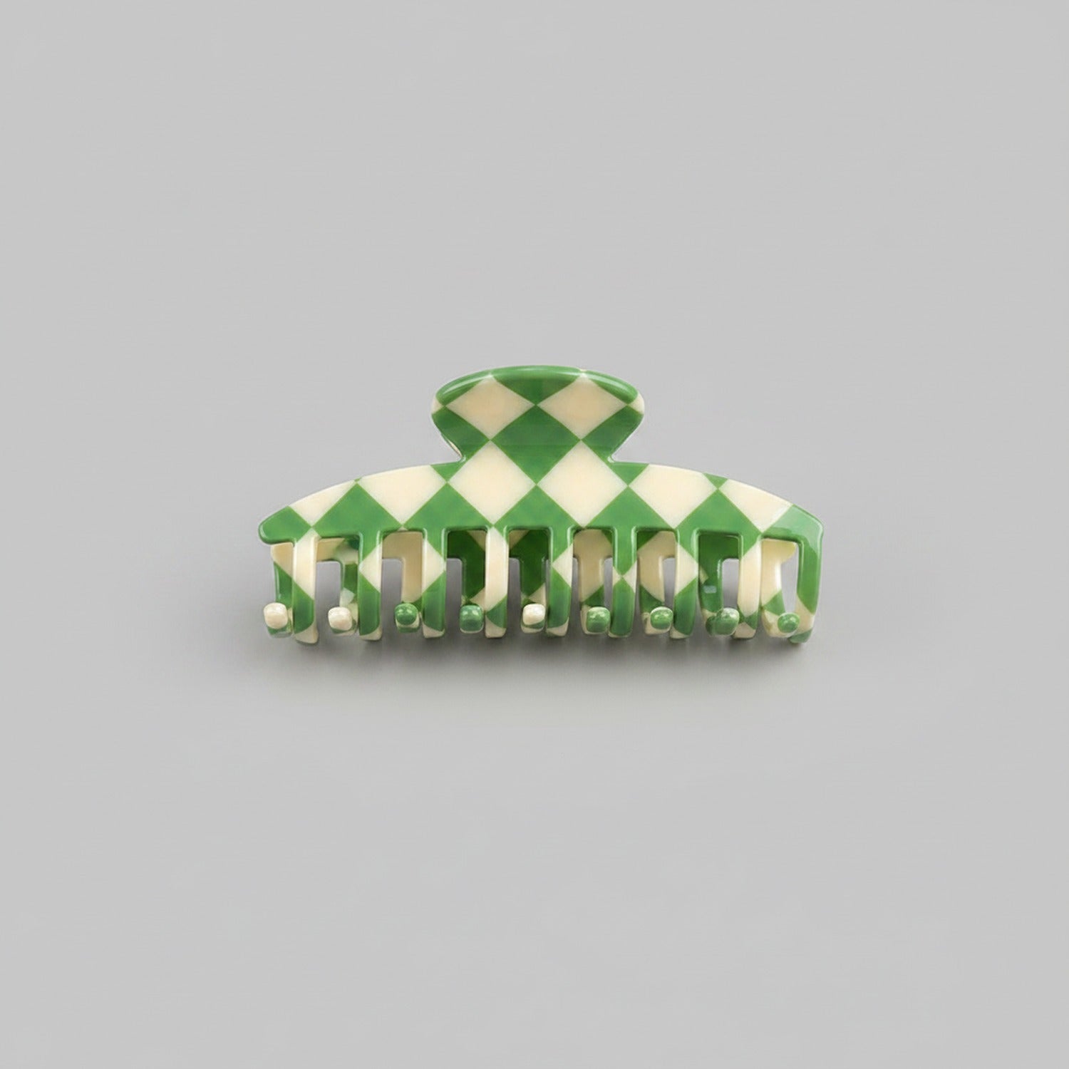 Black And White Checkered Hair Claw Clip