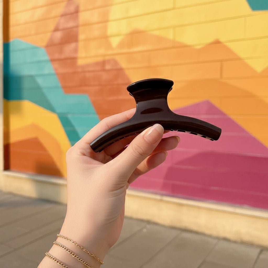 Dark Tortoiseshell Hair Claw Clip