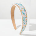 Colorful Beaded Floral Padded Headband