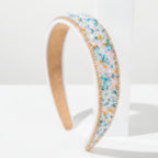 Colorful Beaded Floral Padded Headband