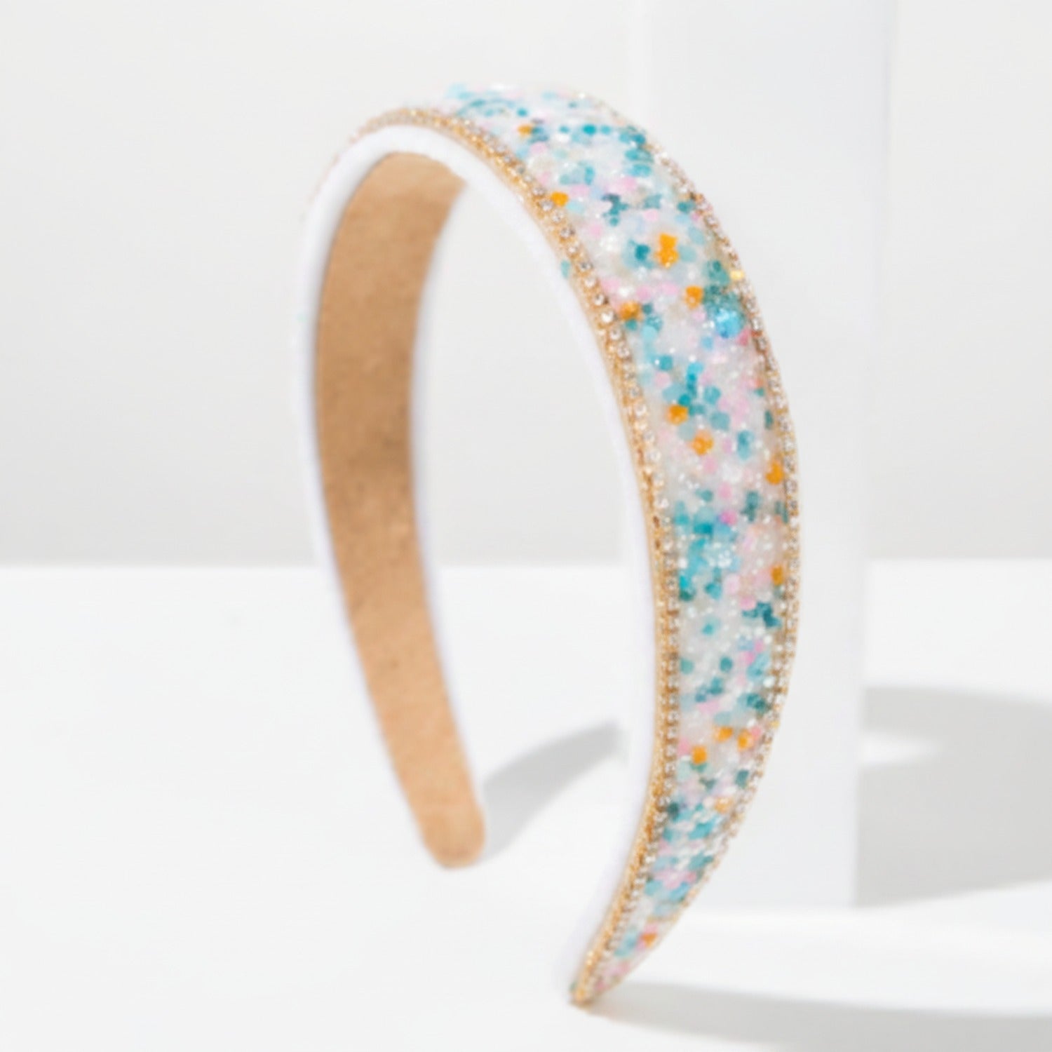 Colorful Beaded Floral Padded Headband