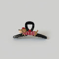 Dachshund Red Striped Hair Claw Clip