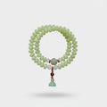 Jade Green Beaded Charm Bracelet Stack