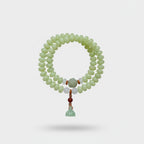 Jade Green Beaded Charm Bracelet Stack