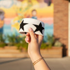 Black And White Star Knit Hairband