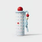 Baby Blue Apple Tumbler With Hanging Charms