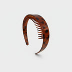 Tortoiseshell Comb Headband With Teeth