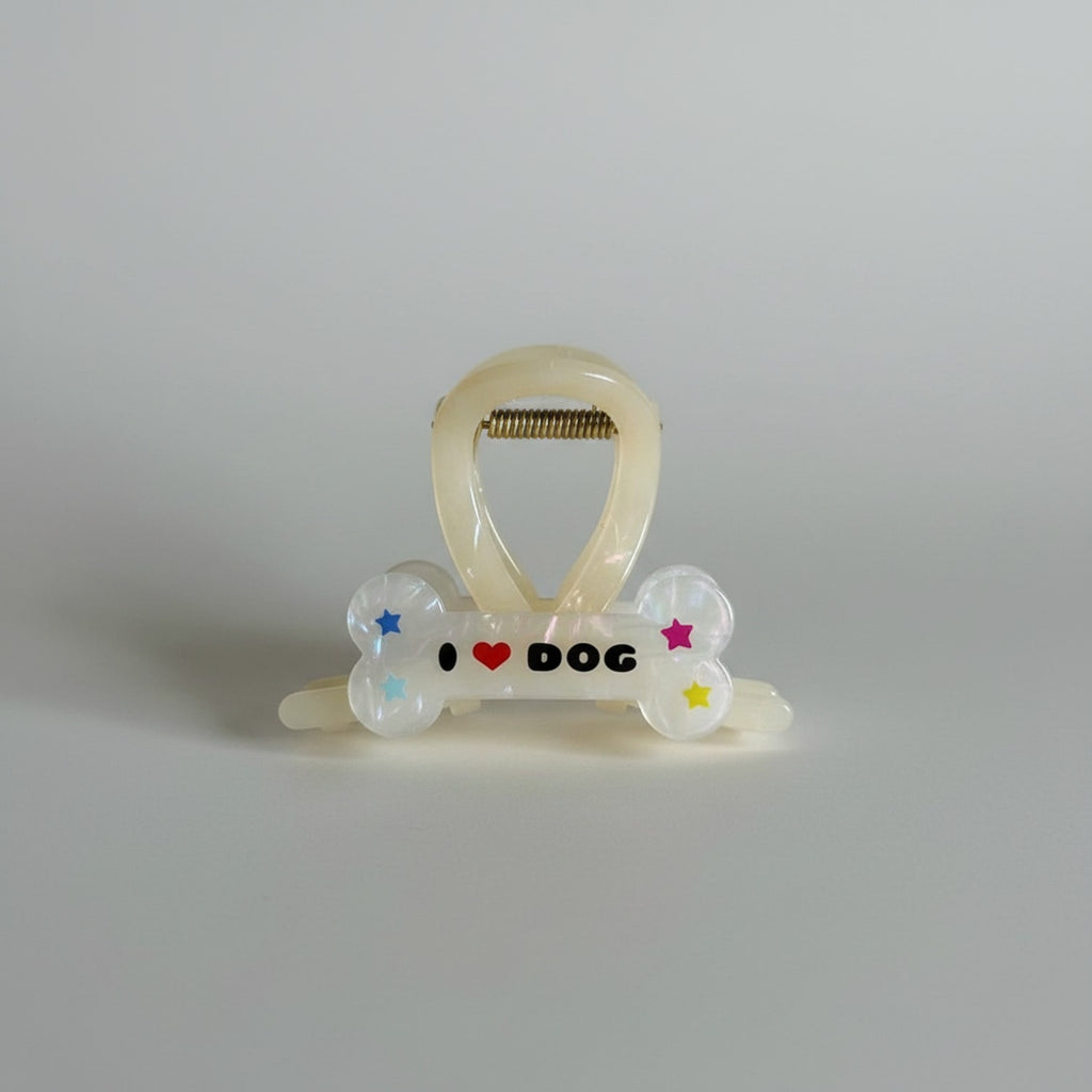 Bone Shaped Hair Claw With Star Charms