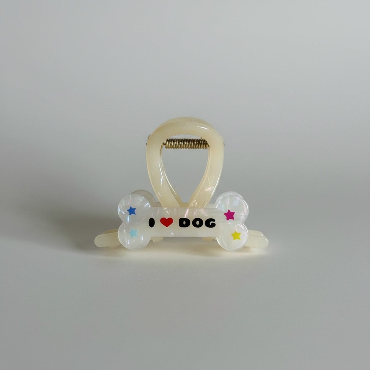 Bone Shaped Hair Claw With Star Charms