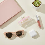 Pink Floral Hair Claw Clip Acetate