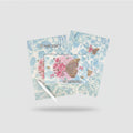 Butterfly Flower Letter Writing Paper Set Blue