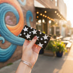 Black Star Knit Headband Wrap