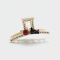 Cream Pearl Bunny Track Hair Claw Clip