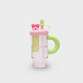 Pink Strawberry Character Cup With Charm Lid