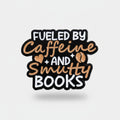 Caffeine & Smutty Books Enamel Pin - Caffeine & Books
