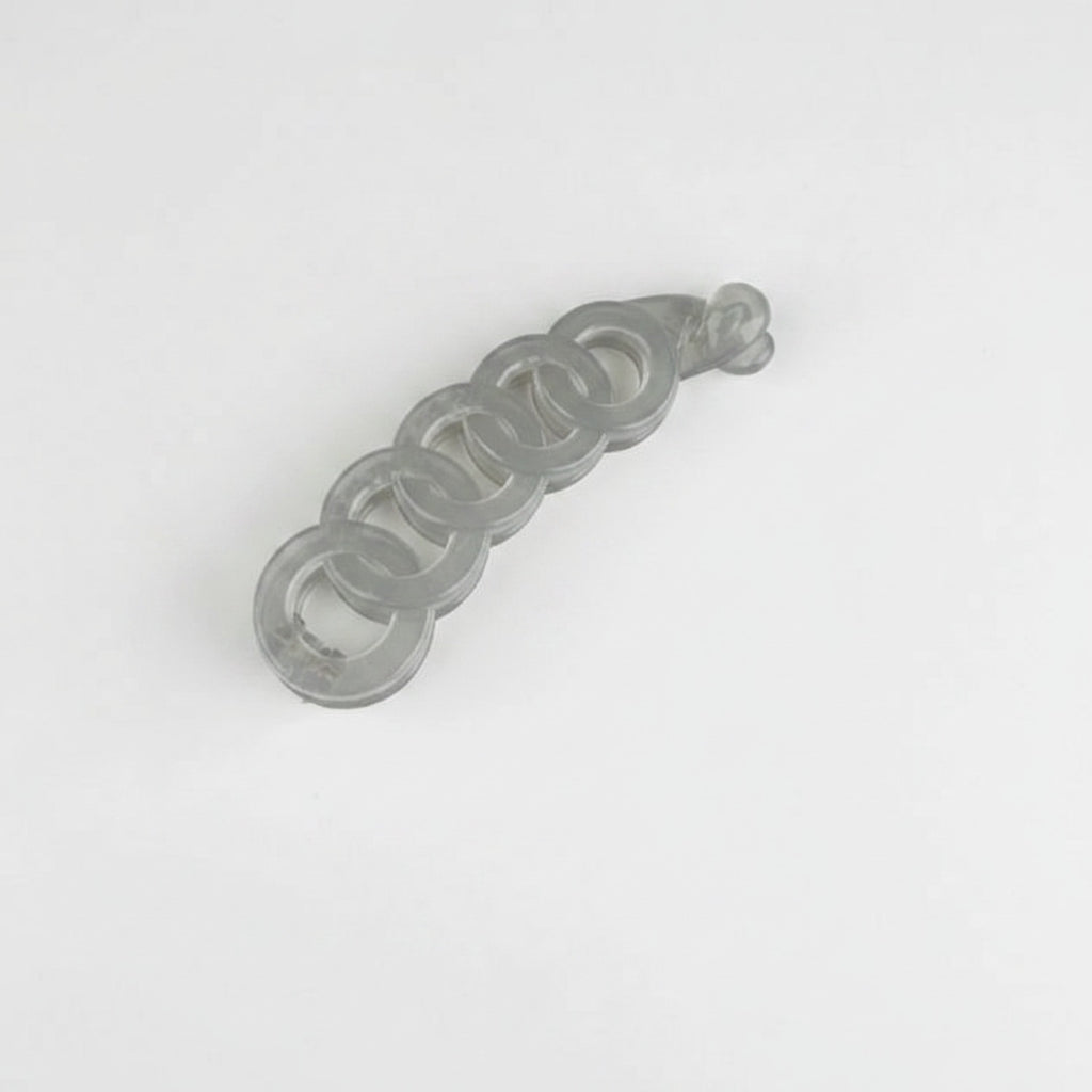 Twisted Spiral Clear Acrylic Hair Claw