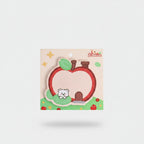Apple Shaped Memo Pad With Cute Bear Charm