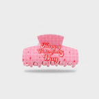 Pink Grid Claw Hair Clip Valentine's Day