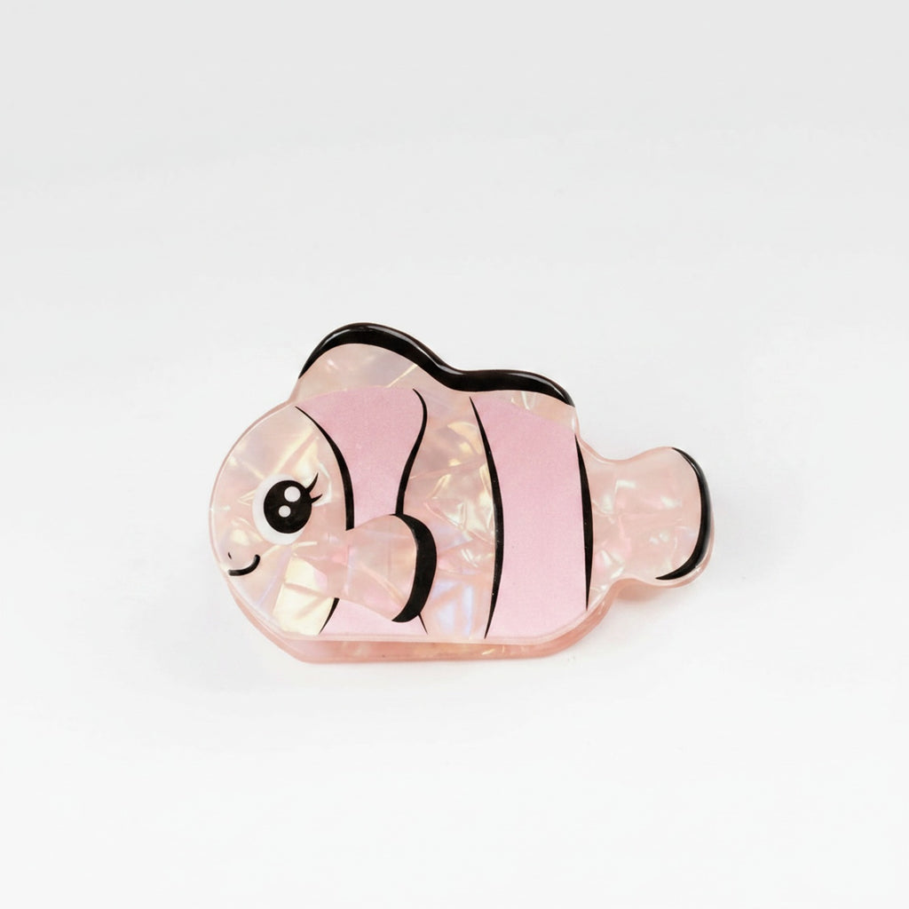 Pink Pearl Clownfish Hair Claw Clip