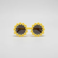 Daisy Flower Round Sunglasses Yellow