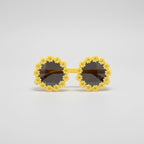 Daisy Flower Round Sunglasses Yellow