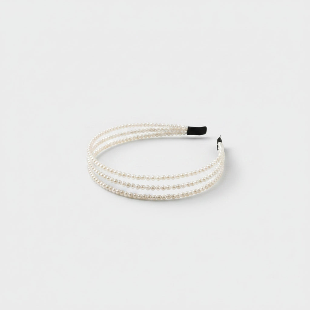Pearl Beaded Multi-Strand Headband