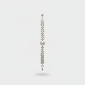 Pearl And Rhinestone Beaded Chain Bracelet