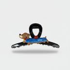 Blue Dachshund Dog Hair Claw Clip
