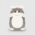 Gray & White Tabby Cat Plush Stationery Case