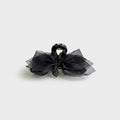Black Mesh Bow Hair Claw Clip