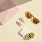 Cream Floral Ankle Socks Pack With Colorful Accents
