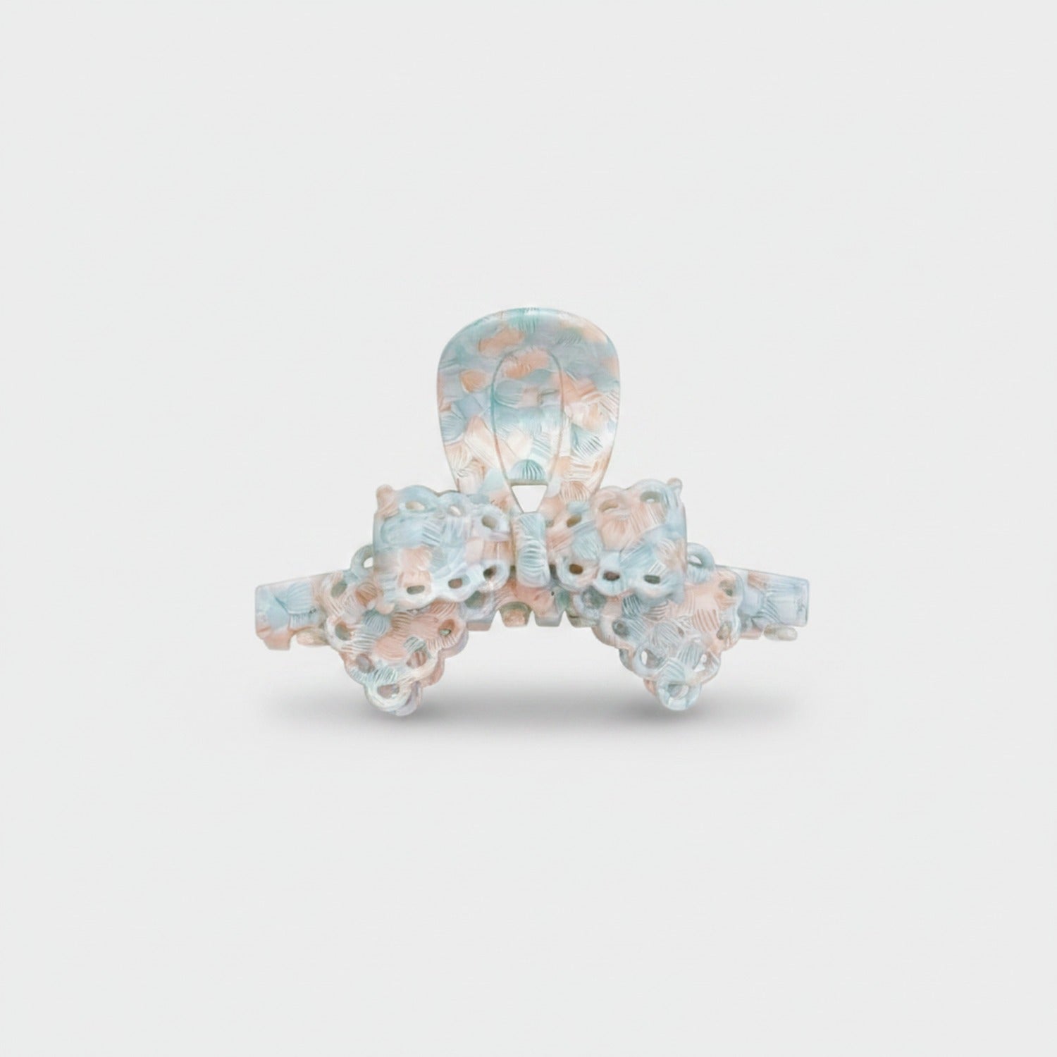 Pink Beaded Hair Claw Clip