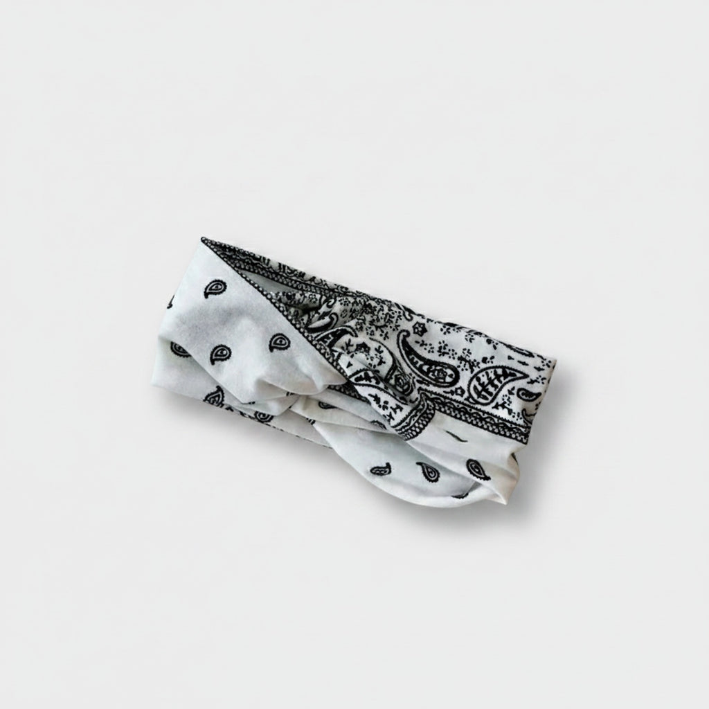 Bandana Paisley Print Hair Wrap Headband
