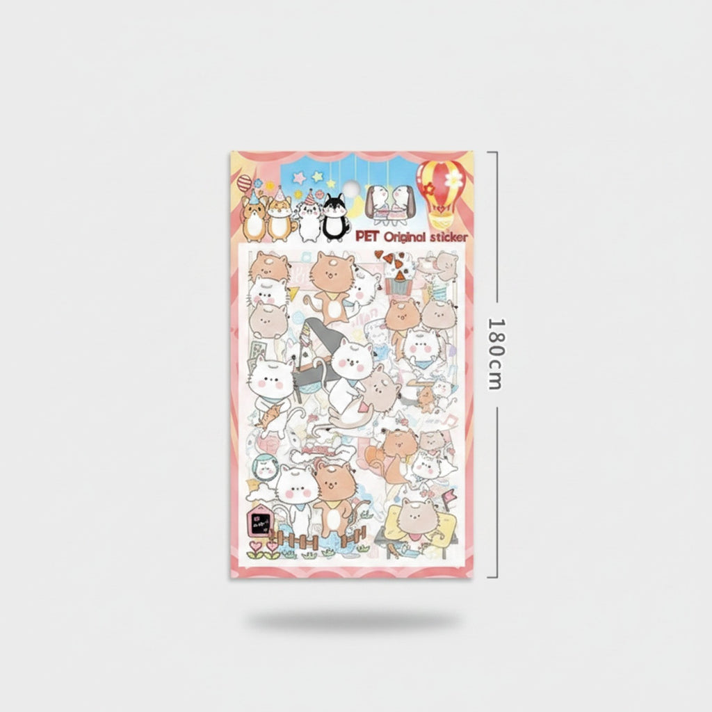 Cute Pet Animal Sticker Sheet Collection