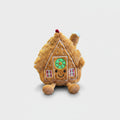 Gingerbread House Plush Toy with Wreath Detail