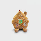 Gingerbread House Plush Toy with Wreath Detail