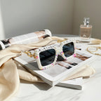 Pearl Beaded Birthday Girl Pink Sunglasses