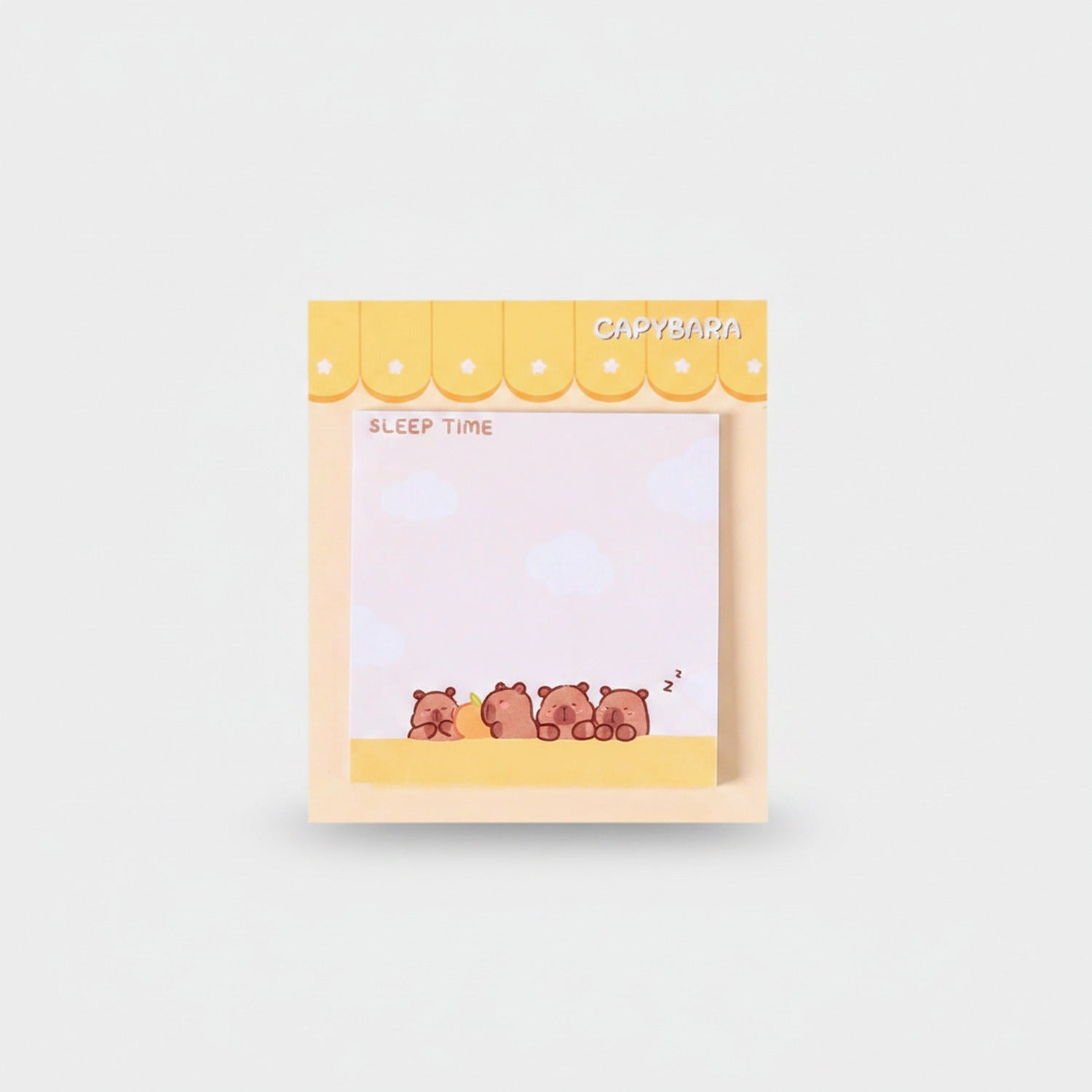 Capybara Sleep Time Sticky Notes Pad