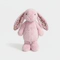 Pink Floral Bunny Plush Toy With Flower Ears
