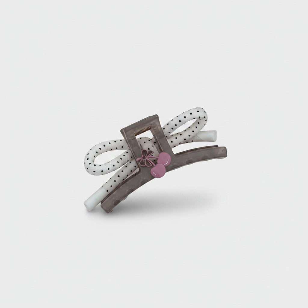 Hair Claw Clip With Flower Charm