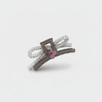 Hair Claw Clip With Flower Charm